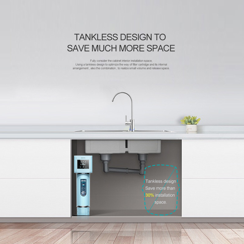 Étapes 2.8L/min du système 2 d'épurateur de filtre d'eau d'évier de cuisine d'IMRITA