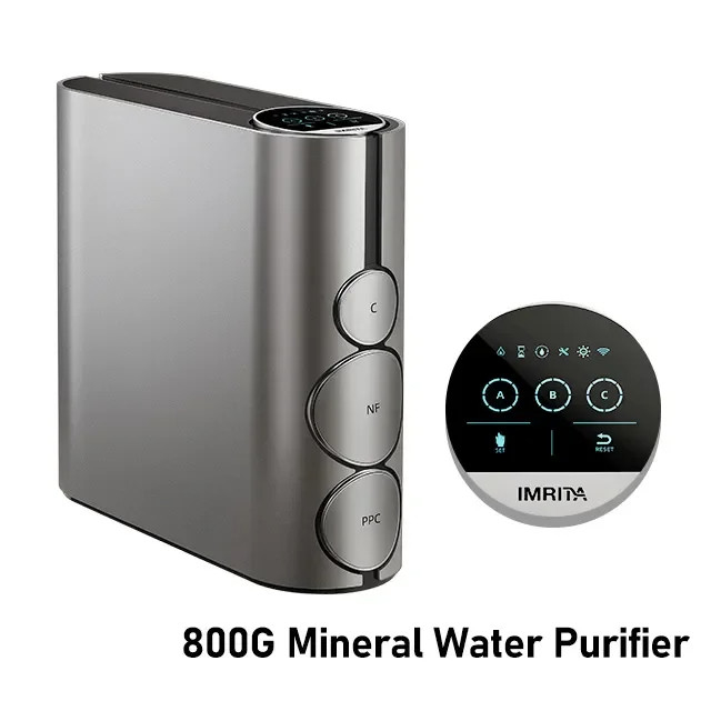 Système de purification d'eau par osmose inverse en acier inoxydable Filtre de robinet Longue durée de vie