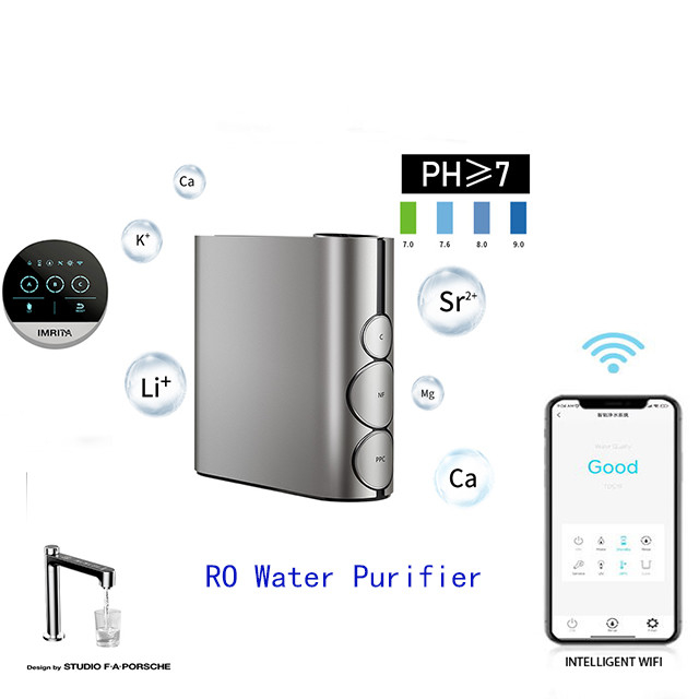 Système de purification d'eau par osmose inverse Purificateur d'eau en acier inoxydable pour système municipal de purification d'eau