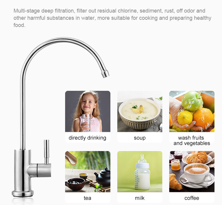 Imrita Vente à chaud sous évier machine à filtrer l'eau par osmose inverse sans réservoir 600GDP Ro système purificateur d'eau