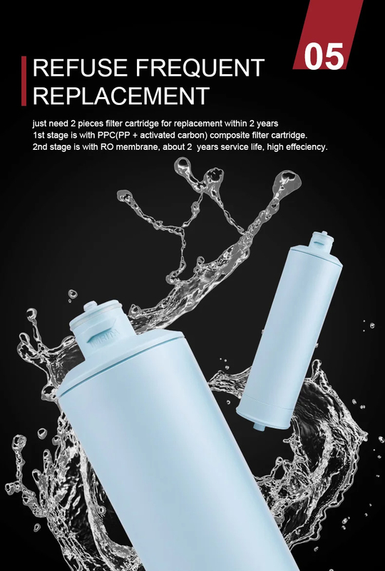 Imrita Vente à chaud sous évier machine à filtrer l'eau par osmose inverse sans réservoir 600GDP Ro système purificateur d'eau